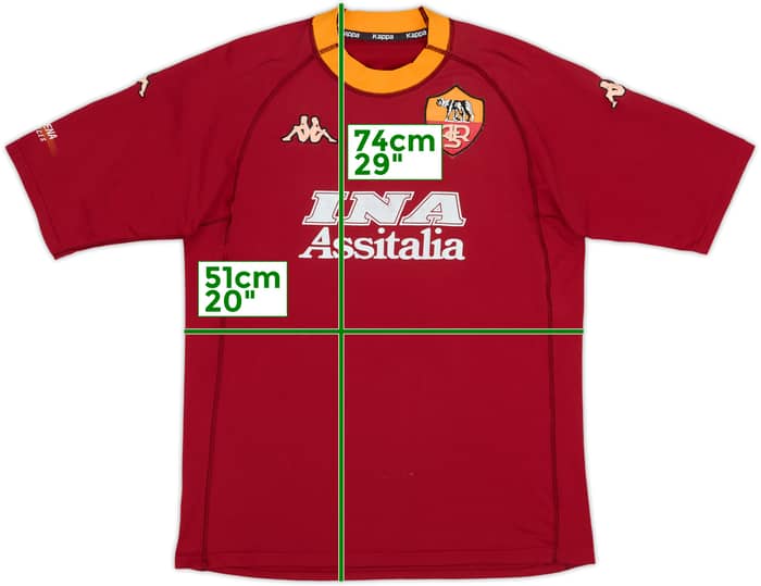 2000-01 Roma Home Shirt #11 - 5/10 - (XL)