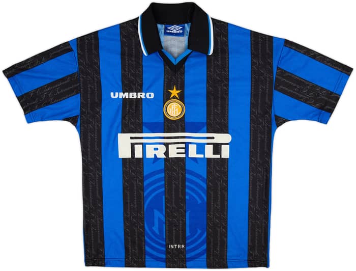 1997-98 Inter Milan Home Shirt Ronaldo #10 - 7/10 - (Y)