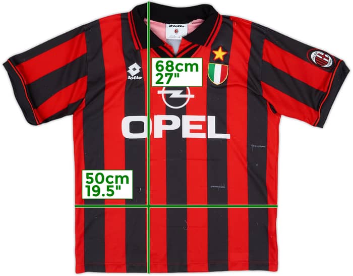 1996-97 AC Milan Home Shirt - 5/10 - (S)