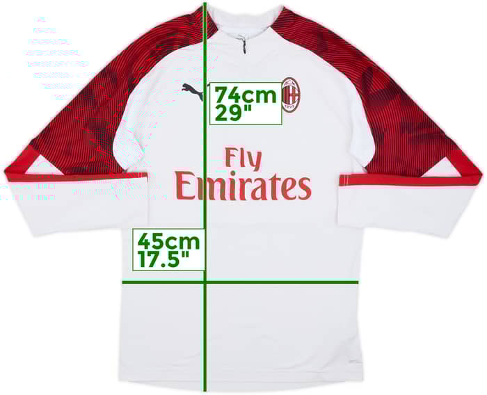 2019-20 AC Milan Puma 1/4 Zip Drill Top - 7/10 - (M)