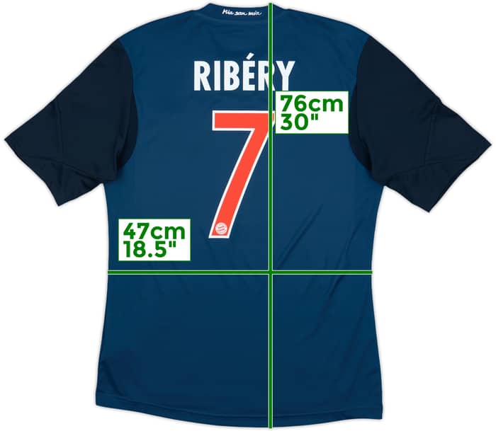 2013-14 Bayern Munich Third Shirt Ribery #7 - 10/10 - (M)