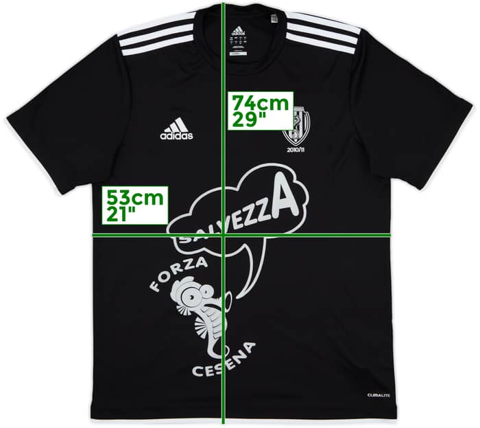 2010-11 Cesena adidas 'Salvezza' Fan Shirt - 9/10 - (L)