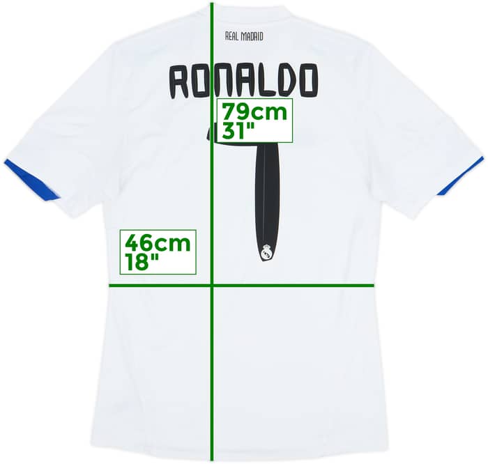 2010-11 Real Madrid Home Shirt Ronaldo #7 - 9/10 - (M)