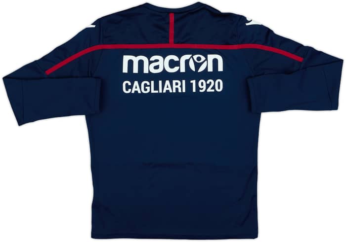 2018-19 Cagliari Macron Training L/S Shirt - 8/10 - (L.Boys)