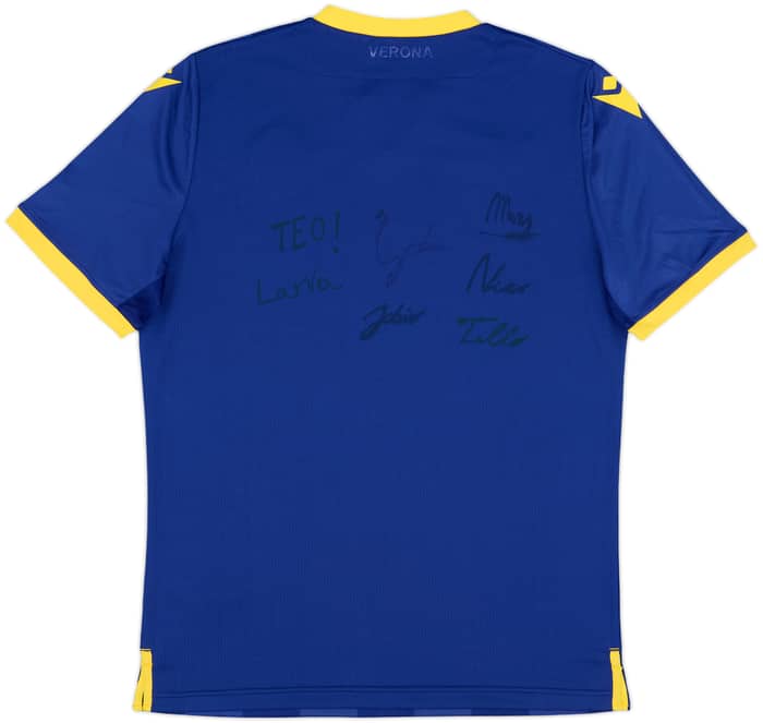 2018-19 Hellas Verona Signed Home Shirt - 10/10 - (L)