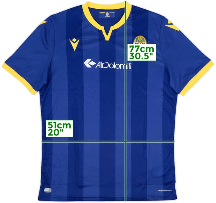 2018-19 Hellas Verona Signed Home Shirt - 10/10 - (L)