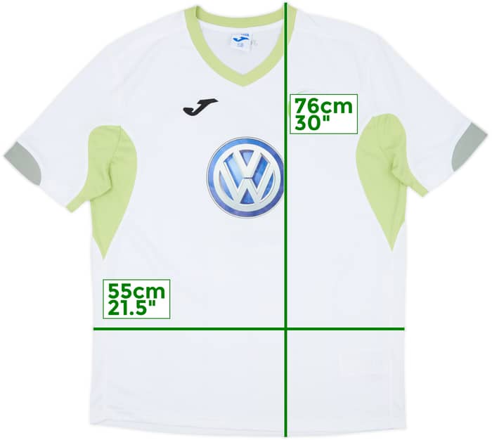 2010s Joma Template Shirt (Wolfsburg) #3 - 9/10 - (XL)