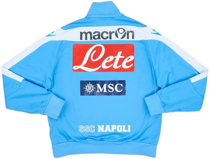 2012-13 Napoli Macron 1/4 Zip Drill Top - 6/10 - (M)