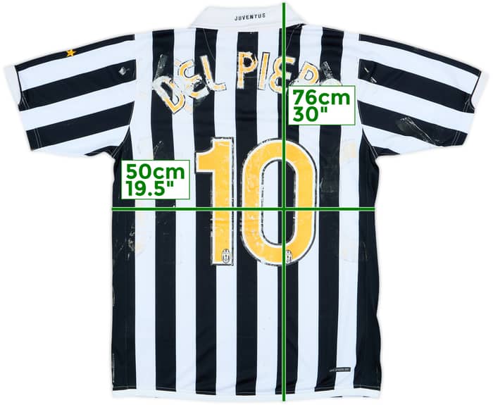 2006-07 Juventus Home Shirt Del Piero #10 - 3/10 - (M)