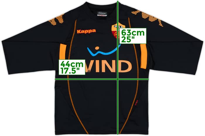 2008-09 Roma Kappa Training L/S Shirt - 7/10 - (XS)