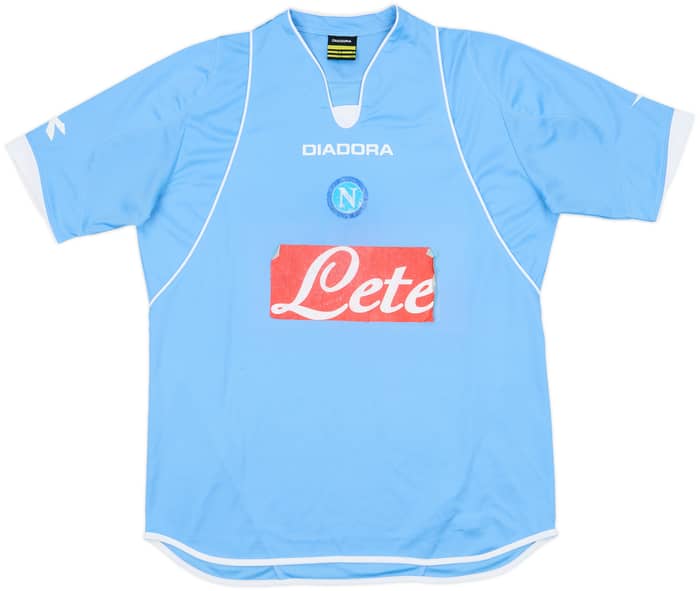2007-08 Napoli Home Shirt - 4/10 - (XL)