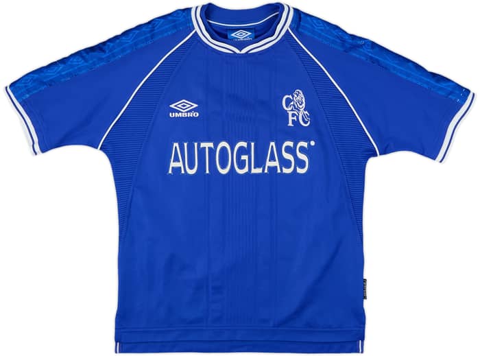 1999-01 Chelsea Home Shirt Zola #25 - 9/10 - (Y)