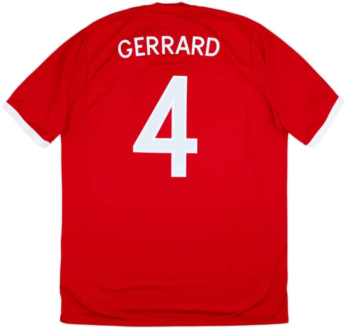 2010-11 England Away Shirt Gerrard #4 - 8/10 - (XL)