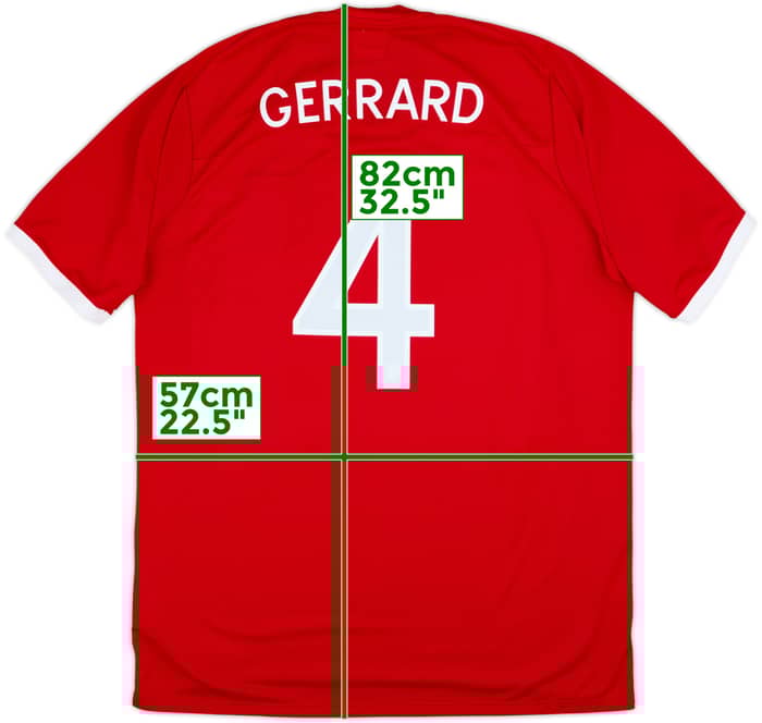 2010-11 England Away Shirt Gerrard #4 - 8/10 - (XL)