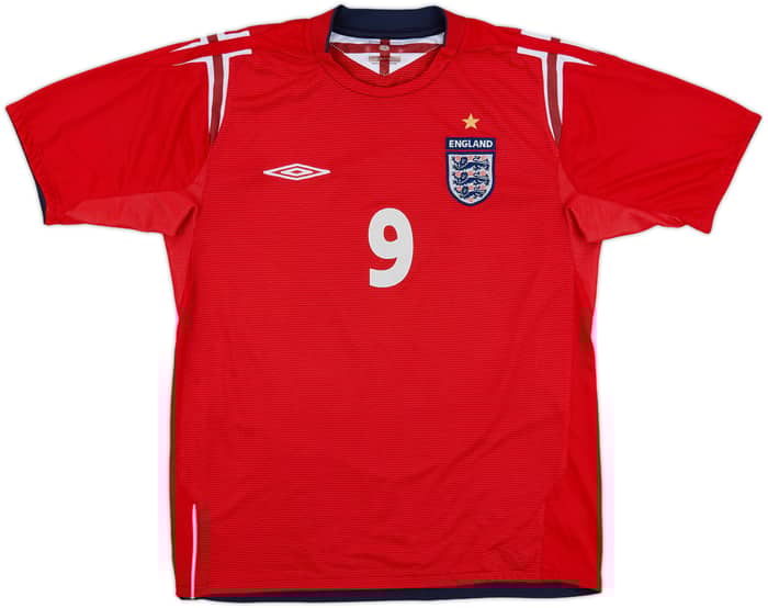 2004-06 England Away Shirt Rooney #9 - 8/10 - (M)