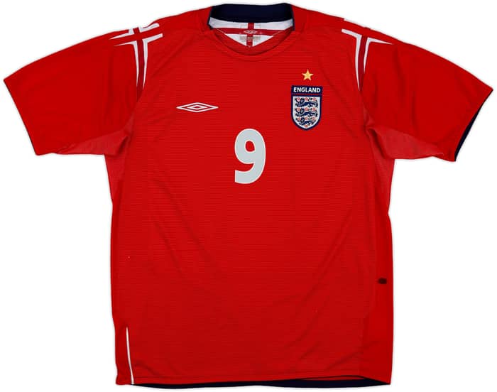 2004-06 England Away Shirt Rooney #9 - 6/10 - (L)