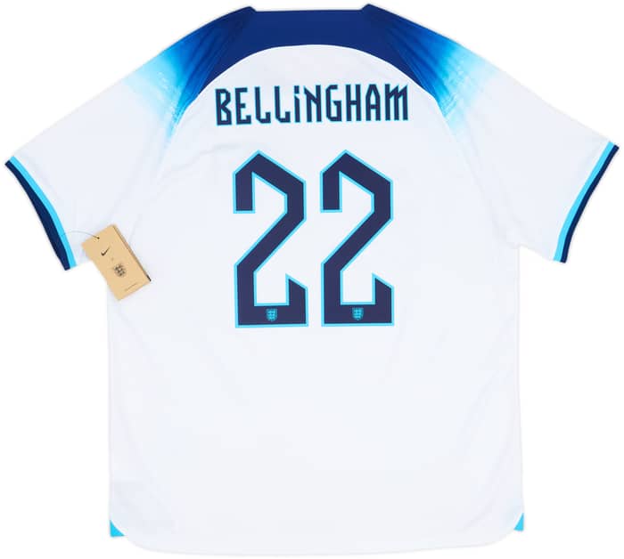 2022-23 England Home Shirt Bellingham #22 (XL)
