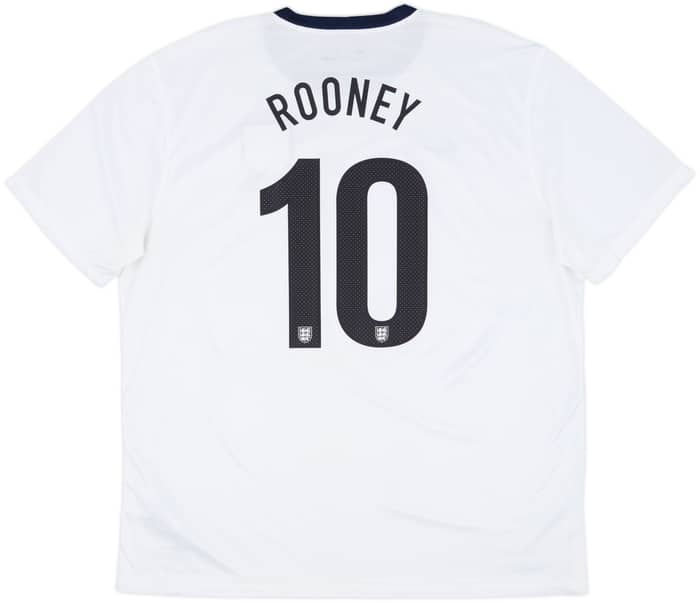 2013 England 150th Anniversary Home Shirt Rooney #10 - 9/10 - (XXL)
