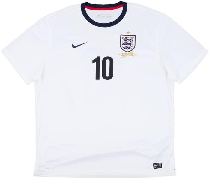 2013 England 150th Anniversary Home Shirt Rooney #10 - 9/10 - (XXL)