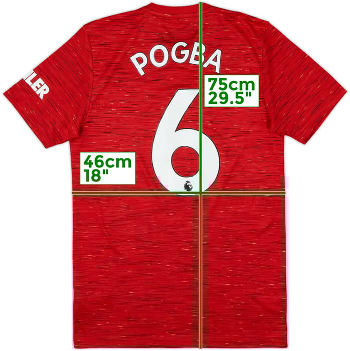 2020-21 Manchester United Home Shirt Pogba #6 - 9/10 - (S)