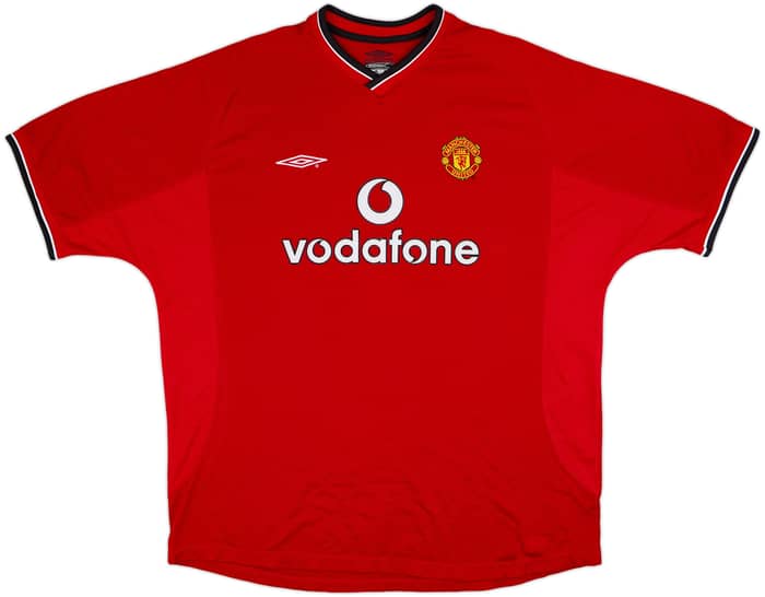 2000-02 Manchester United Home Shirt Cole #9 - 8/10 - (XXL)