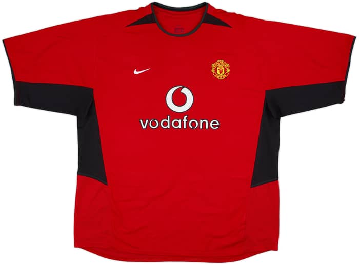 2002-04 Manchester United Home Shirt Scholes #18 - 8/10 - (XXL)