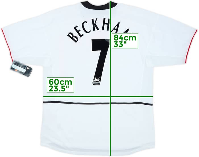 2002-03 Manchester United Away Shirt Beckham #7 (XL)