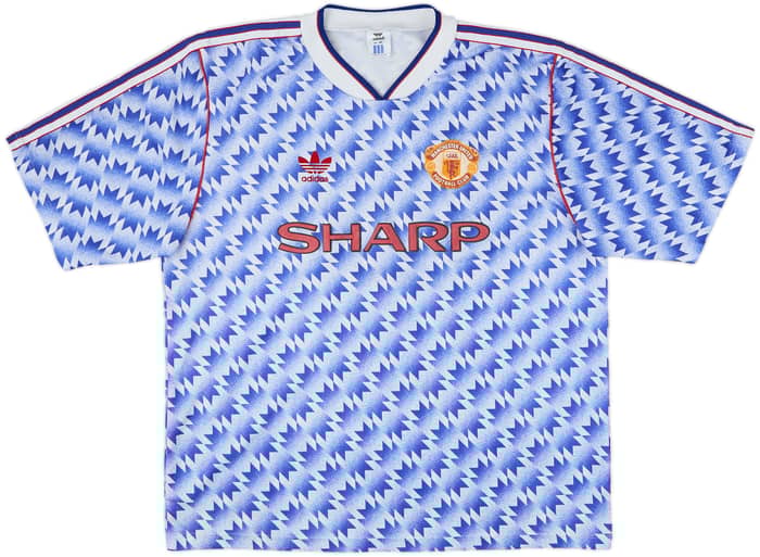 1990-92 Manchester United Away Shirt - 8/10 - (L/XL)