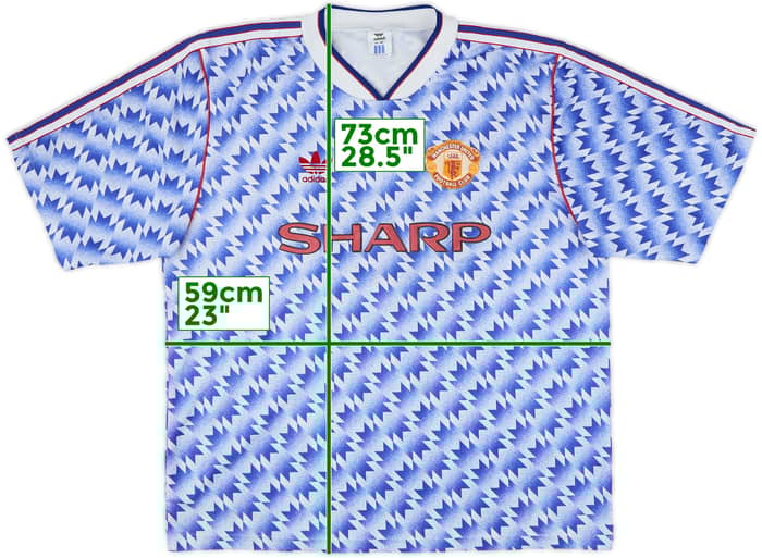1990-92 Manchester United Away Shirt - 8/10 - (L/XL)