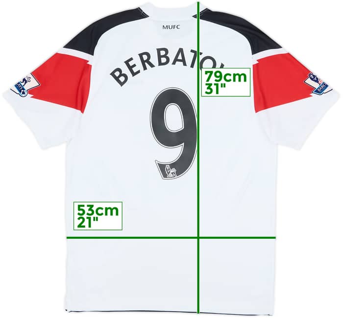 2010-12 Manchester United Away Shirt Berbatov #9 - 10/10 - (M)