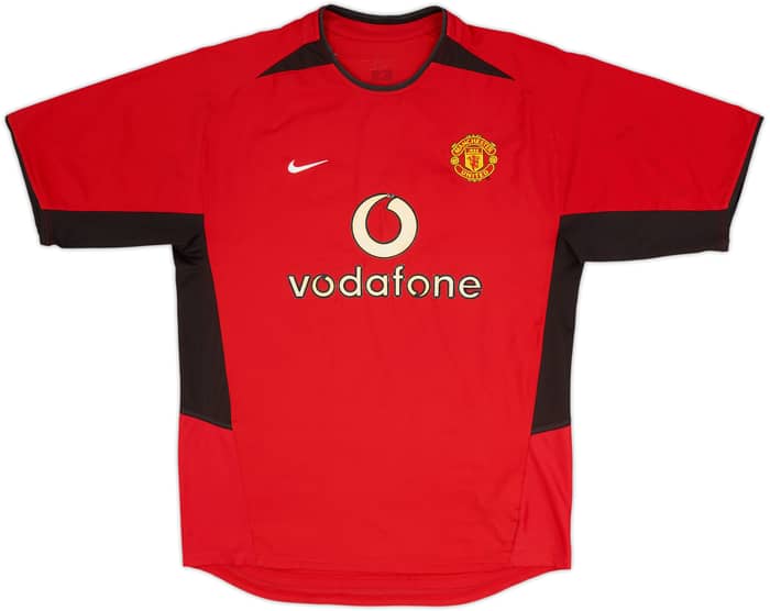 2002-04 Manchester United Home Shirt Beckham #7 - 6/10 - (L)