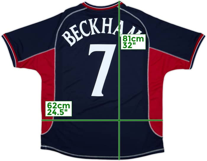 2000-01 Manchester United Third Shirt Beckham #7 - 8/10 - (XL)