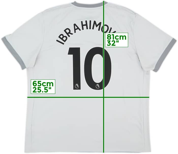 2017-18 Manchester United Third Shirt Ibrahimovic #10 - 8/10 - (XXL)