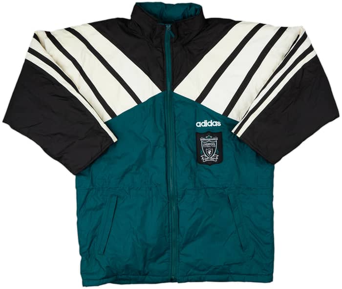 1995-96 Liverpool adidas Padded Bench Coat - 8/10 - (L)