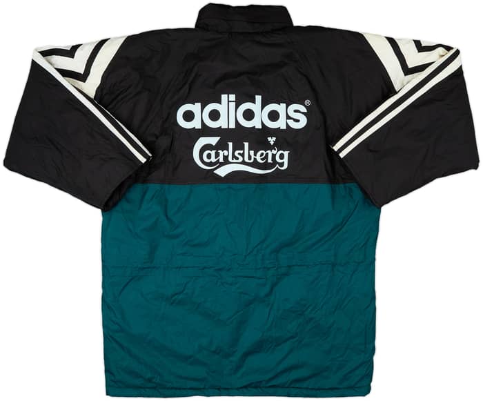 1995-96 Liverpool adidas Padded Bench Coat - 8/10 - (L)