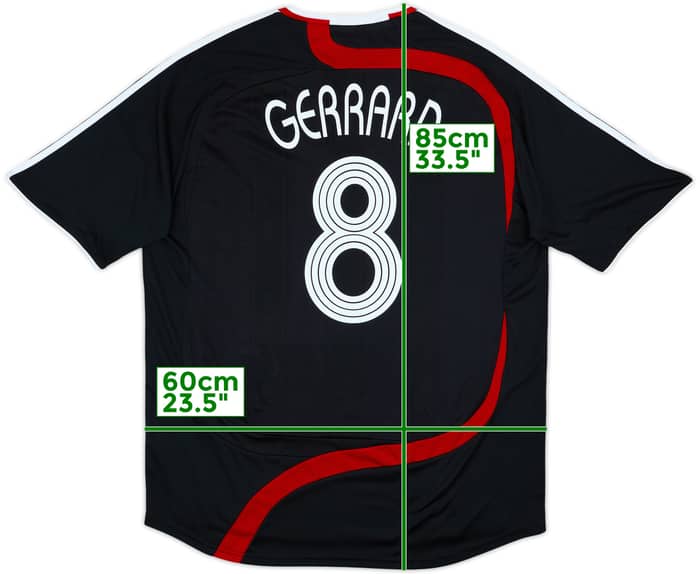 2007-08 Liverpool Third Shirt Gerrard #8 - 9/10 - (XL)