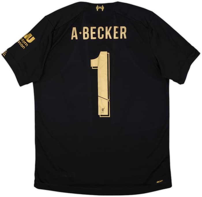 2019-20 Liverpool GK S/S Shirt A.Becker #1 - 7/10 - (L)