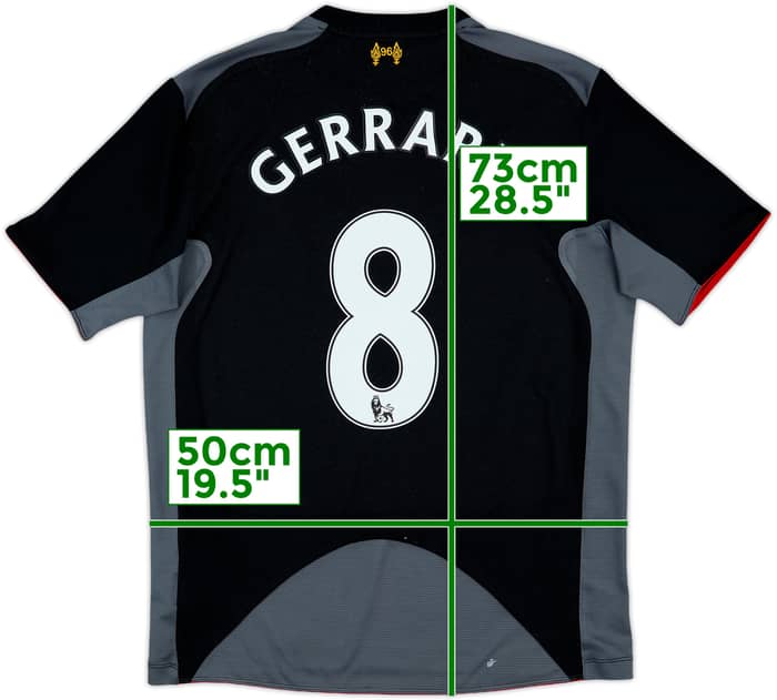 2012-13 Liverpool Away Shirt Gerrard #8 - 6/10 - (M)