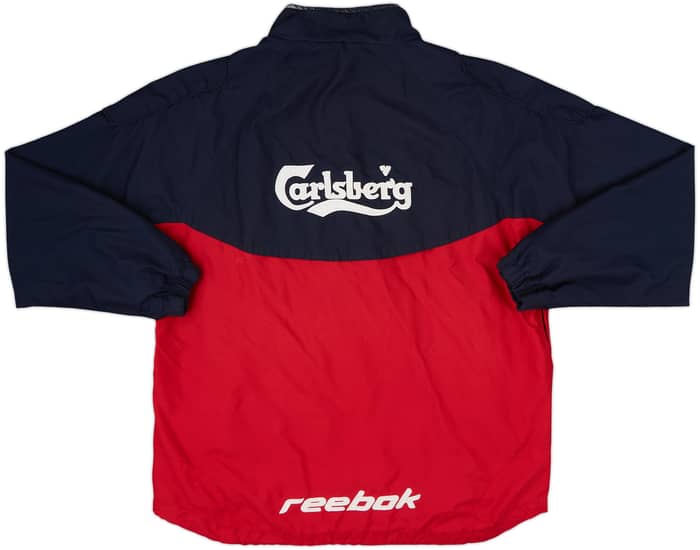 2003-04 Liverpool Reebok 1/4 Zip Training Top - 8/10 - (L)