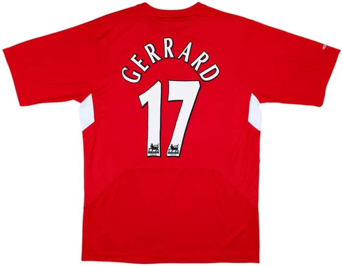 2004-06 Liverpool Home Shirt Gerrard #8 - 6/10 - (M)