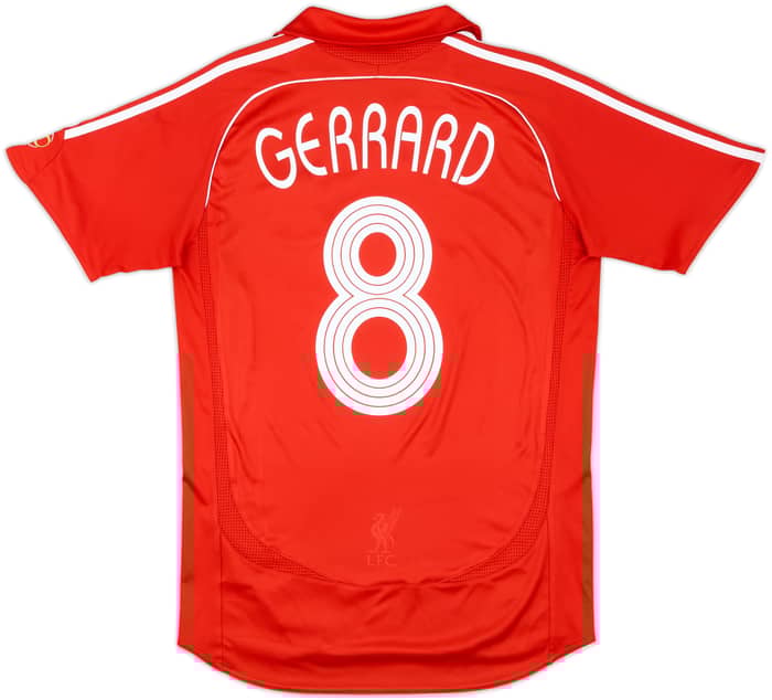 2006-08 Liverpool Home Shirt Gerrard #8 - 7/10 - (S)