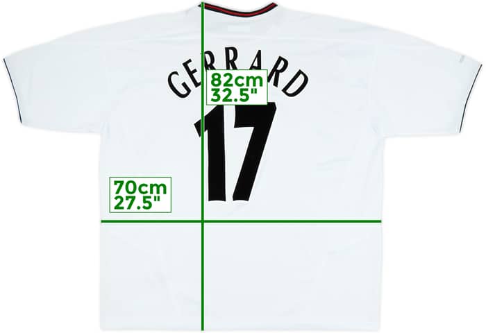 2003-04 Liverpool Away Shirt Gerrard #17 (XXL)