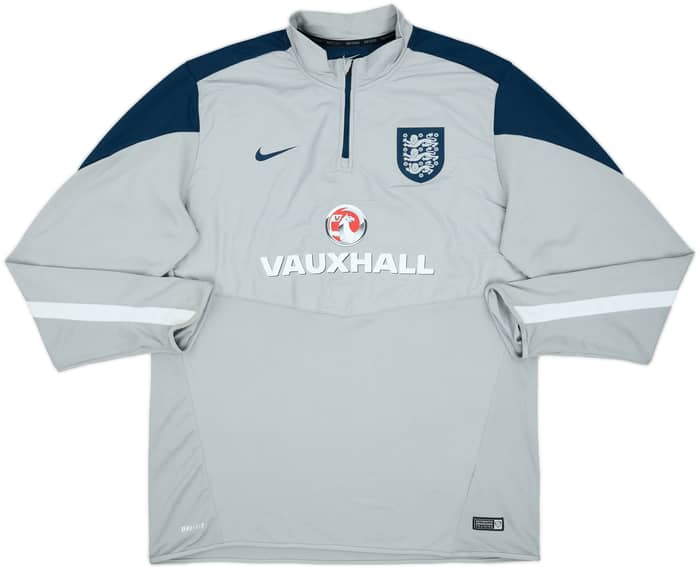 2014-15 England Nike 1/4 Zip Drill Top - 8/10 - (XL)