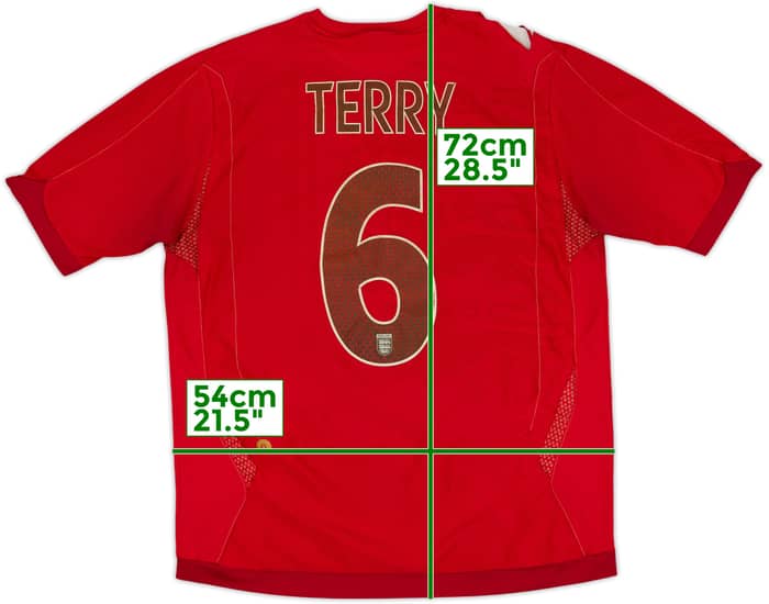 2006-08 England Away Shirt Terry #6 - 5/10 - (L)