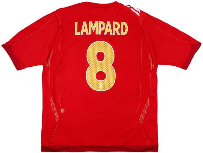 2006-08 England Away Shirt Lampard #8 - 8/10 - (XL)