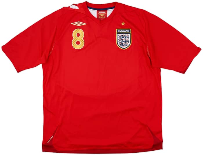 2006-08 England Away Shirt Lampard #8 - 8/10 - (XL)