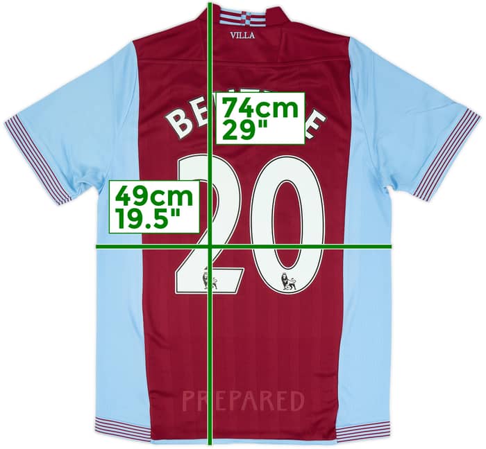 2013-14 Aston Villa Home Shirt Benteke #20 (XL.Boys)