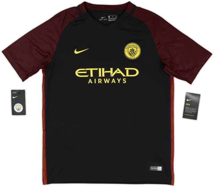 2016-17 Manchester City Away Shirt Silva #21 (XL.Boys)