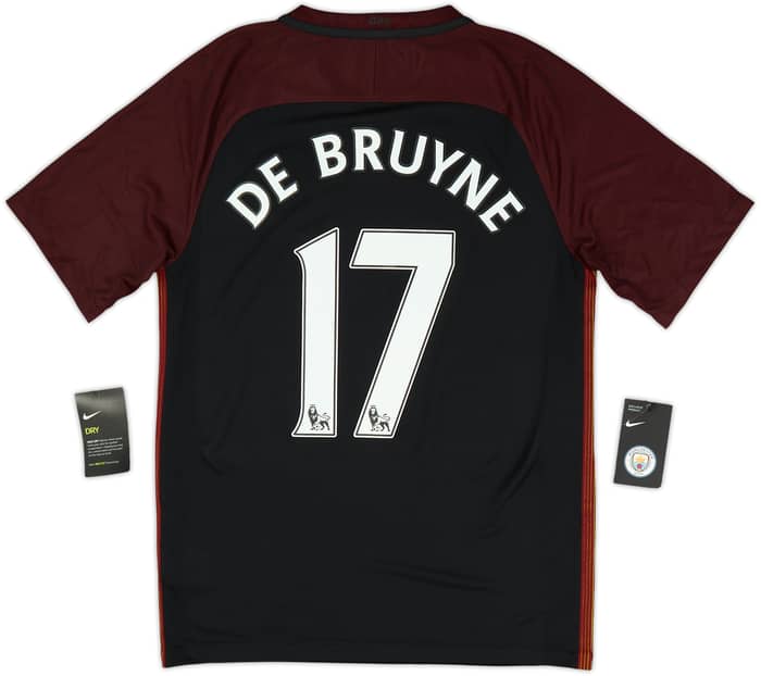 2016-17 Manchester City Away Shirt De Bruyne #17 (S)