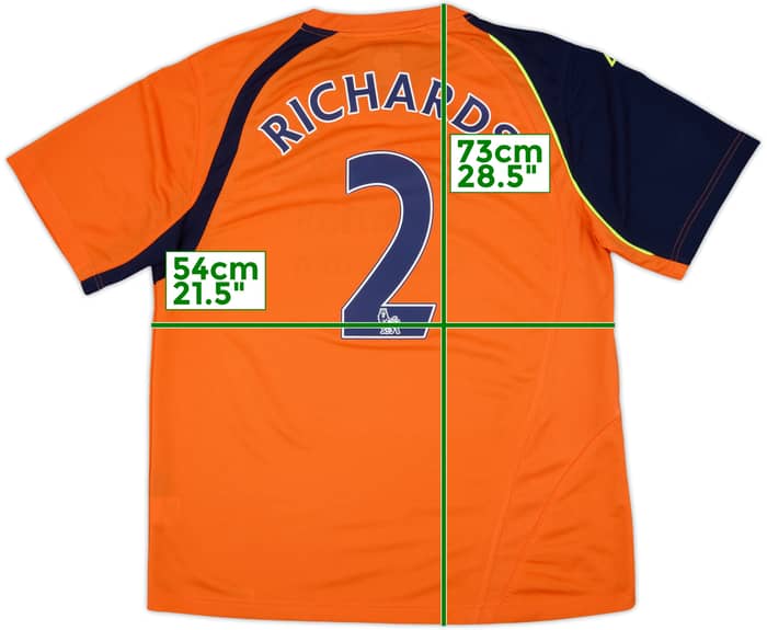 2008-09 Manchester City Third Shirt Richards #2 - 8/10 - (L)